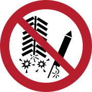 Feuerwerk zünden verboten
